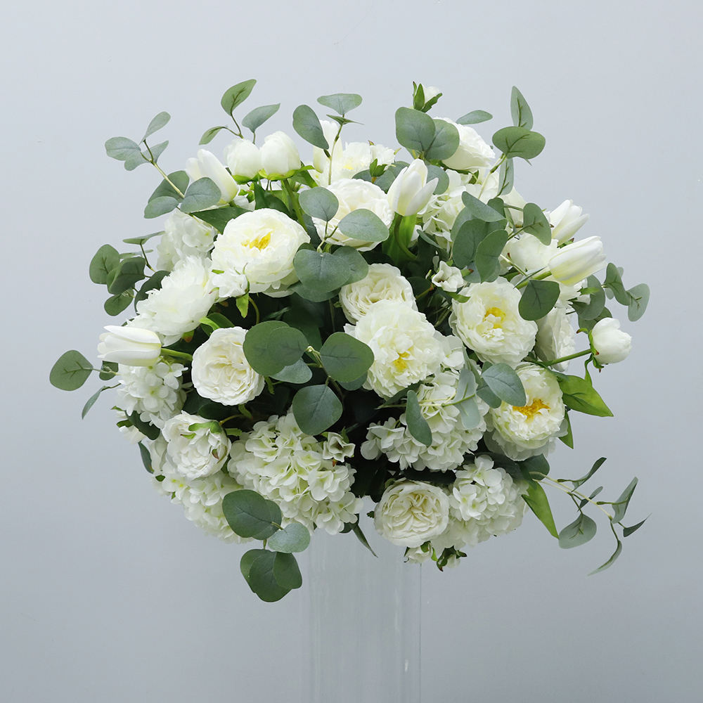 White 1 bunch+vase