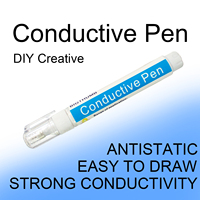 Stylo conducteur en argent, stylo micro-pointe, peinture électrique conductrice