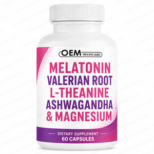 Marque privée OEM Capsules de sommeil tout en 1 mélatonine Mélatonine Ashwagandha Supplément de magnésium Mélatonine pure Tablette de poudre de <span class=keywords><strong>3</strong></span> <span class=keywords><strong>mg</strong></span> - Product Image 1