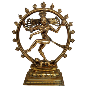 金属宗教仏像彫刻金属ブロンズ仏像アンティークブロンズインド神仏像ブロンズシヴァ像 - Product Image 1