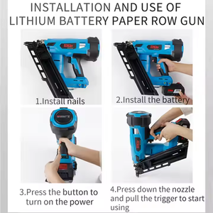 Toua DCFN3490 Industrial Cordless Nail Gun 34 Degree Framing Stapler 2 3 1/2 Inch 50 90mm Heavy Duty Pallat Wood for Woodwork - Product Image 5