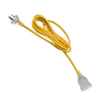Cordon d'alimentation SAA australien, prise mâle 15A 1 sortie, type C13, IP44, pour ordinateur, en caoutchouc, personnalisable