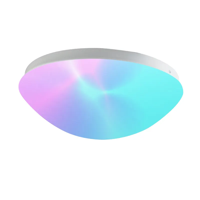 RGB Led Flush Mount Ceiling Light With Remote Control 13Inch 25W 2700-5000K Dimmable Color Changing Light Fixture