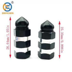 Renkli metal mermi kovanı tekerlek toz kapakları siyah mermi kabuk lastik supap gövdesi kapağı - Product Image 4