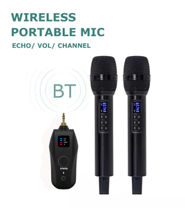 BT <b>Microphone</b> Cordless UHF Handheld Mic With Rechargeable Receiver With 3.5mm Connector AUX for Amplifier Speaker - Product Image 3