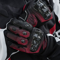 Gants de motocross tout-terrain respirants personnalisés, compatibles écran tactile, en cuir rose et noir, tissu technique pour VTT