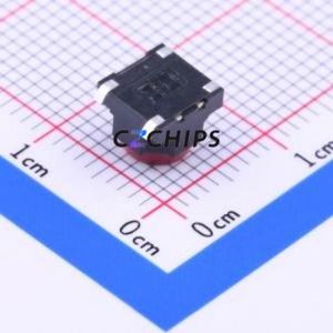 LTL-613R-V-T/R Tactile Switch SMD-4P,6x6mm Switch Single Pole Single Throw Round Button Vertical Mount 6mm - Product Image 2