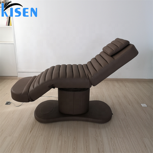 KISEN Salon Electric Spa Schönheits behandlungs stuhl Luxus gebogenes Gesichts wimpern bett Beauty Brown Pink Black <span class=keywords><strong>Massage</strong></span> tisch - Product Image 2