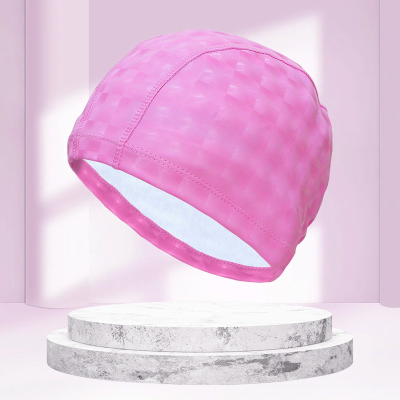 Adult water cube cap pink