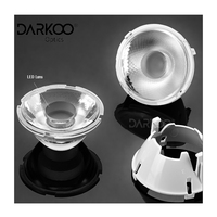 Porte-objectif à degré étroit éclairage extérieur Downlight groupe 5050 puce 50mm Pc optique projecteur Smd 60 plastique Cob Led lentille