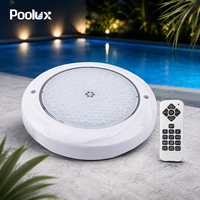Projecteur LED pour piscine Poolux 100% résine, étanche IP68, PC RGB 18W 12V SMD2835, lampe sous-marine murale pour piscine