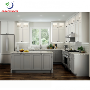 Vietnam fabbrica diretta all'ingrosso a basso prezzo Mdf armadi da cucina bianco Shaker <span class=keywords><strong>armadio</strong></span> e <span class=keywords><strong>armadio</strong></span> da cucina <span class=keywords><strong>per</strong></span> la costruzione di progetto - Product Image 2