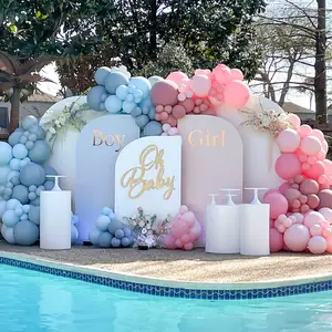 Элегантный декоративный фон с изображением искаженной арки для детской вечеринки, украшение для свадебной вечеринки