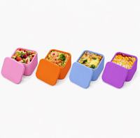 Insert de boîte alimentaire en silicone réutilisable pour boîte à bento, tasse de préparation de repas amovible pour enfants, couleur personnalisée