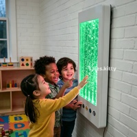 Equipo de Terapia Sensorial para Autismo, Panel de Pared de Burbujas para Sala Sensorial Visual, Panel de Luz LED Interactivo con Cambio de Color para Entrenamiento