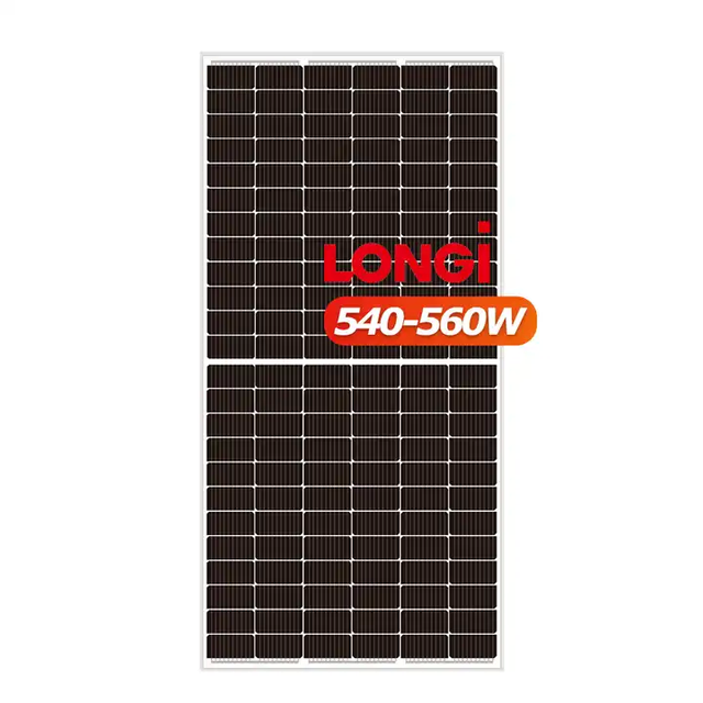 Longi Monocrystalline Silicon Solar Panels 550W 545W 540W 600W Mono Perc Half Cut Solar Panel Europe Warehouse