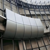 Panneau en aluminium massif avec finition PVDF imperméable pour la construction de bâtiments, panneau mural
