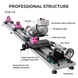 FS-7075D Torno Profesional Horizontal para Tacos de Billar, Máquina de Reparación de Billar con Motor sin Escobillas, Sistema de Doble Carril, Alta Precisión - Product Image 3