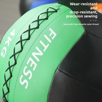 Balón Medicinal de Pared para Fitness, Balón de Squash de Cuero Suave, Equipo de Protección Ambiental para Enseñanza Privada, 1-12 kg