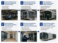 Expédition rapide – Nouvelle capsule hôtelière mobile créative d'extérieur 2025 la plus populaire – Maison préfabriquée OEM/ODM