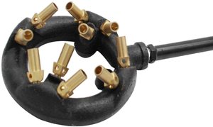 41,000 BTU 10 Máy Bay Phản Lực Hệ Thống Điều Khiển Ngọn Lửa Lắp Ráp Bằng Gang Tự Chế Và Bộ Điều Chỉnh Áp Suất Cao Với Ống Cho DIY <span class=keywords><strong>Forge</strong></span> P - Product Image 5