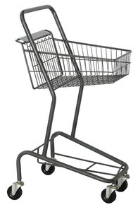 ซูเปอร์มาร์เก็ตร้านขายของชำห่วงโซ่แสง2ชั้นตะกร้าลวดรถเข็นช้อปปิ้ง - Product Image 2