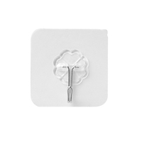 Traceless Waterdicht En Oilproof Transparante Naadloze Pvc Heavy Duty Sterke Zelfklevende Stok Muur Haak Hangers