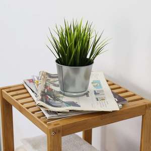 Estante de almacenamiento de bambú natural Premium Estante elegante para plantas Estante de madera - Product Image 5