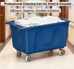 लॉन्ड्री कार्गो और भंडारण उपकरण प्लास्टिक ट्रॉली के साथ पहियों के हाथ कार्ट्स और ट्रॉली के साथ - Product Image 4