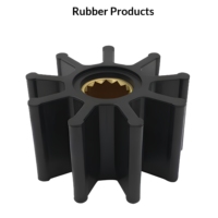 Hélice de pompe à eau de refroidissement marine, pales en caoutchouc flexibles noires, 10 pales, haute performance, pour moteurs de générateurs, personnalisable OEM