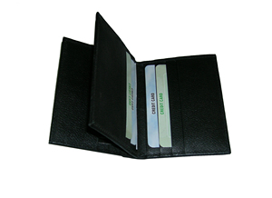 Porte-cartes de visite en cuir avec logo personnalisable étui vierge avec motif imprimé - Product Image 2