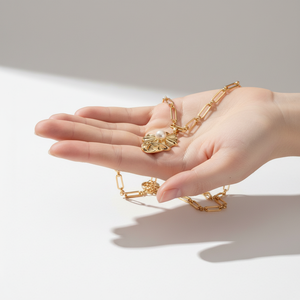 Collier Love Game Qin <span class=keywords><strong>Che</strong></span> avec pendentif coquillage perlé, chaîne trombone, bijoux raffinés, accessoire de jeu pour fans - Product Image 6