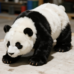 Cuộc sống-kích thước <span class=keywords><strong>Panda</strong></span> animatronic mô hình nhựa động vật nhân tạo cho các dịp công cộng trung tâm mua sắm vườn thú sản xuất phim - Product Image 4