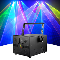 Projecteur laser DJ RVB DMX512 3W-10W pour animation de scène de mariage, faisceau lumineux couleur, en alliage d'aluminium, pour KTV, piste de danse et éclairage de parc à thème