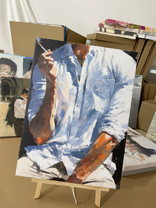 Peinture décorative HD sur toile encadrée Homme Musclé, Art mural pour chambre à coucher, Peinture à l'huile, Décoration murale intérieure, Chambre d'homme - Product Image 2