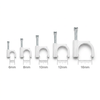Attaches de câbles ronds blancs de qualité industrielle 6mm 8mm 10mm – Fixations en acier pour la gestion des fils électriques