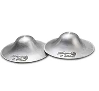 Beadsnice coppe per allattamento con copertura protettiva per capezzoli in argento Sterling 925