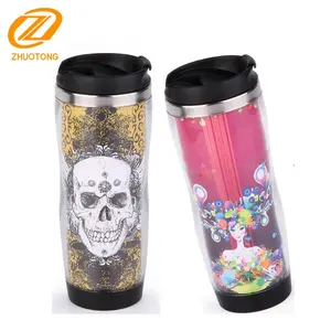 Coffee Travel Customized Logo Double Wall Stainless Steel Travel Mug Custom Coffee Tumbler