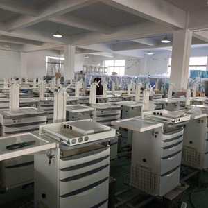 รถเข็นคอมพิวเตอร์เคลื่อนที่สำหรับพยาบาล รุ่น Joyful Abundance Mobile Nursing Workstation Slv-C402B ทำจากโลหะ สำหรับใช้ในโรงพยาบาล - Product Image 4