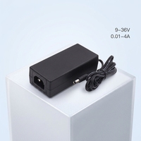Adaptor Daya Switching Desktop UE Electronic 40/44/48/65 Watt 9V 15V 20V 24V 36V 1a 1.5amp 3a AC DC untuk Perlengkapan Medis