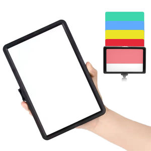 Lumière de remplissage réseau Panneau de lampe de remplissage à intensité variable Lumière vidéo LED avec filtres de couleur pour bureau Live Streming Youtube <span class=keywords><strong>Tiktok</strong></span> - Product Image 2