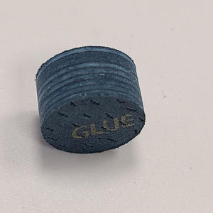 中国制造14毫米蓝色加赞泳池球杆提示高级软/混合最大/抓地力硬日本进口皮革台球球杆提示 - Product Image 3