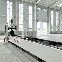 Máquina de Corte Láser de Fibra Multifuncional de Alta Resistencia, Cortadora CNC con Motor, Configuración de 3 Ejes HIWIN para Tubo Cuadrado de Metal