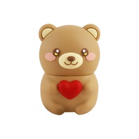 Haut-parleur portable ABS mini de haute qualité, mignon, motif ours de dessin animé, pour Bluetooth 5.0, sortie 3W, idéal pour l'extérieur