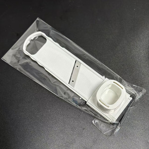 Garlic Slicer Cutter Peeler Kitchen Gadget Stainless Steel Manual Plastic Housing For Garlic Radish Vegetables - Product Image 4