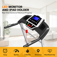 Caminadora Eléctrica Plegable Kreeda para Entrenamiento Profesional, Capacidad de 150 kg, Motor de 3.5 HP, Pantalla LED, Inclinación de 3 Niveles, Multifunción