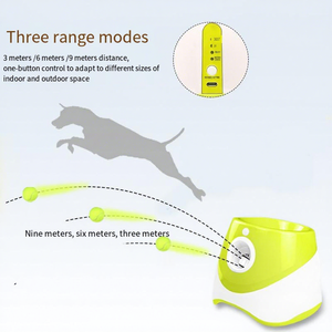 เครื่องยิงลูกบอลสุนัขอัตโนมัติทันสมัย ราคาโรงงาน ขายดี ของเล่นสุนัขพลาสติก 3/6/9/12 ลูกบอล - Product Image 4