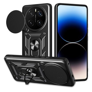 Telecamera scorrevole TPU PC antiurto Cover protettiva con anello auto porta il telefono custodia per Huawei Honor Magic 7 Pro Magic7 <span class=keywords><strong>Lite</strong></span> 5G - Product Image 1