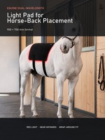 Coussin lumineux LED pour chevaux 900x700mm, lumière rouge, 140W, avec batterie intégrée pour l'écurie