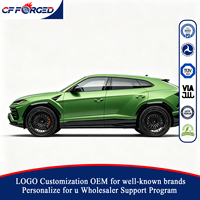 Vente flash - Jantes forgées MV FORGED DM1292 en fibre de carbone noire, concaves profondes, mailles, 22 pouces, 5x130, pour Lamborghini Urus, lot de 4